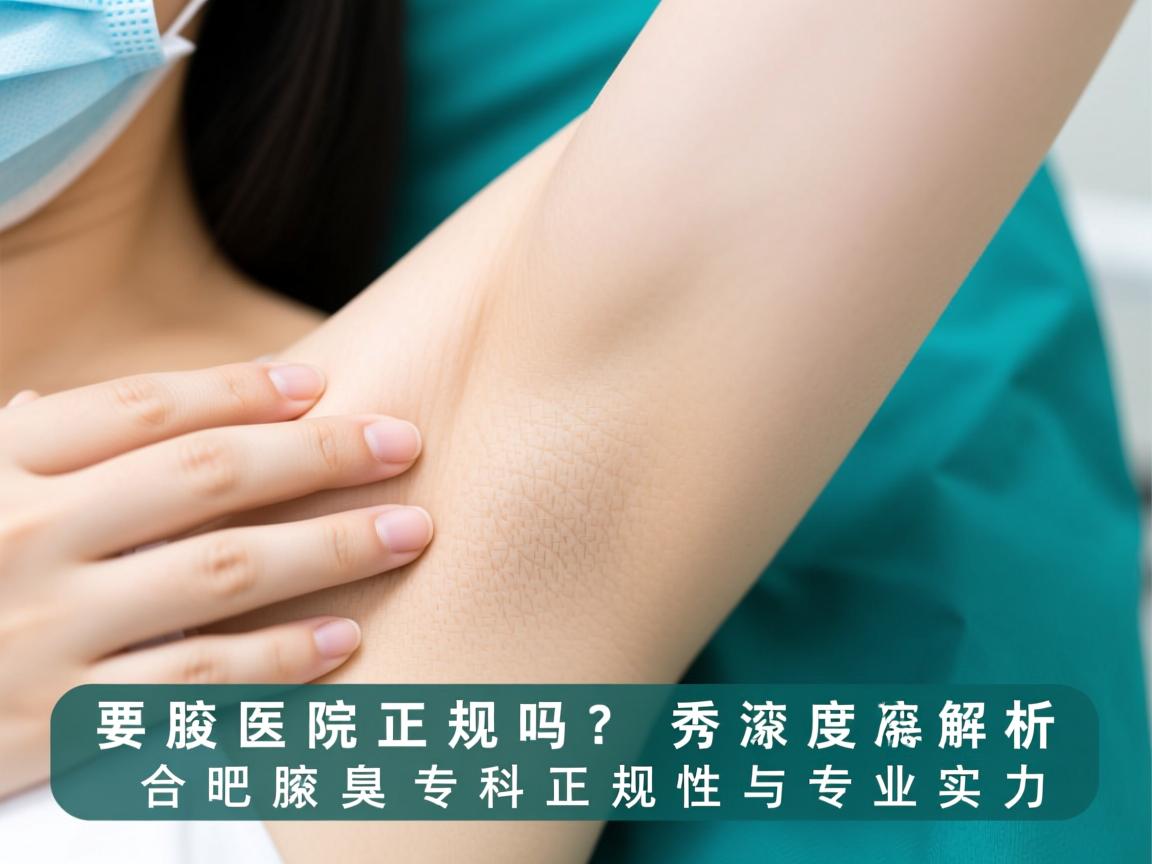 腋秀医院正规吗？深度解析合肥腋秀腋臭专科正规性与专业实力