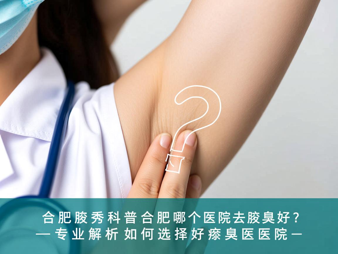 合肥腋秀科普，合肥哪个医院去腋臭好？专业解析如何选择好的腋臭医院