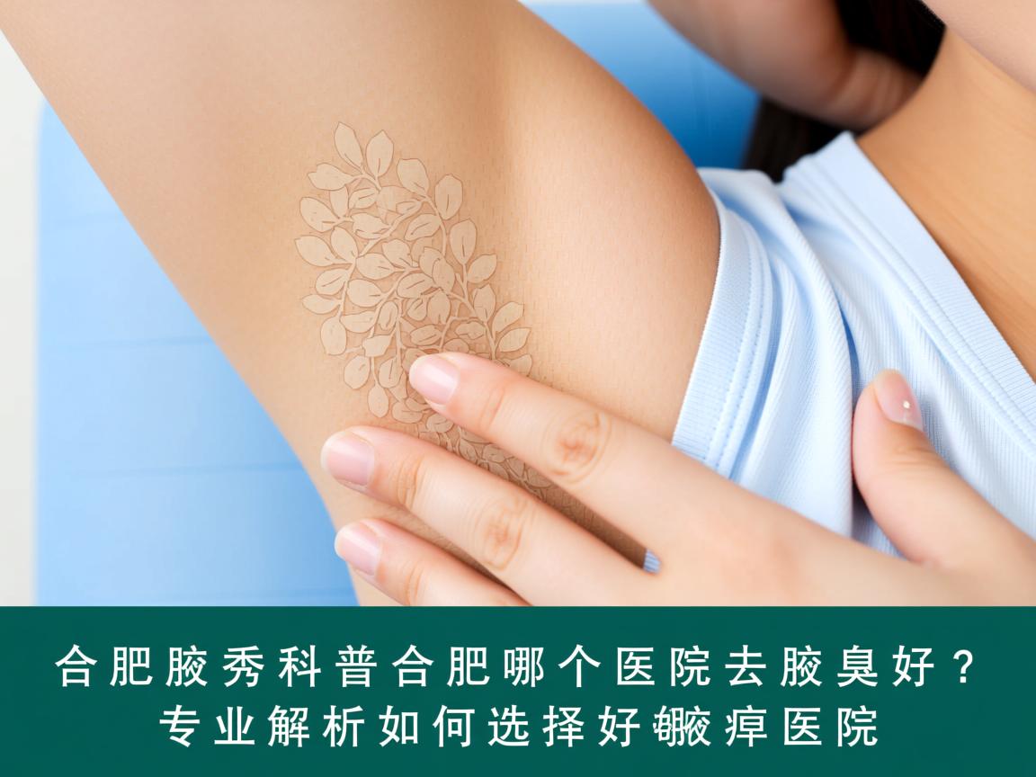 合肥腋秀科普，合肥哪个医院去腋臭好？专业解析如何选择好的腋臭医院
