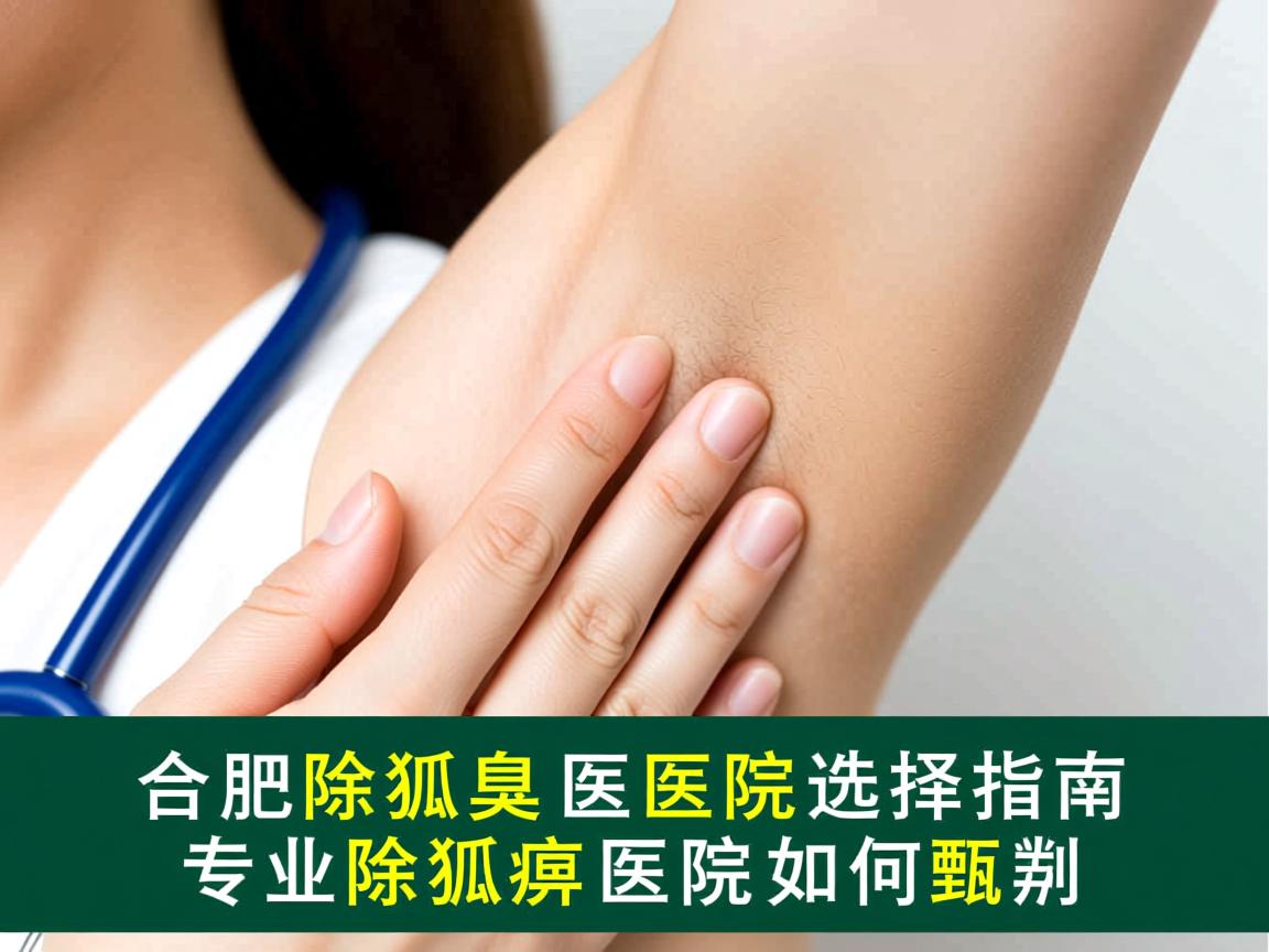 合肥除狐臭医院选择指南，专业除狐臭医院如何甄别