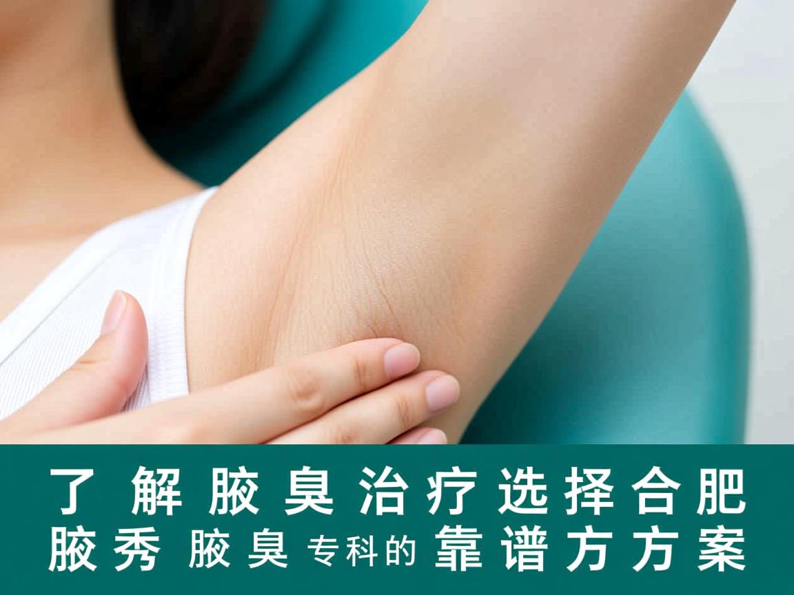 了解腋臭治疗，选择合肥腋秀腋臭专科的靠谱方案
