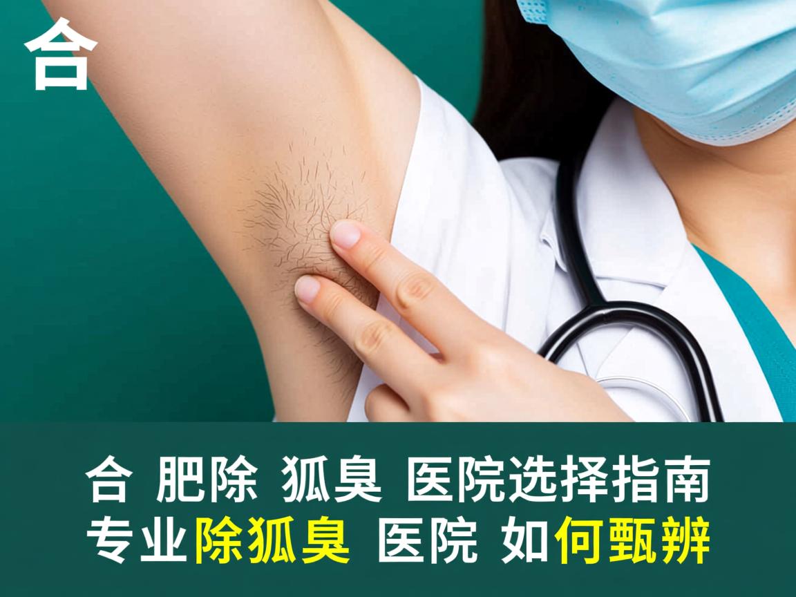 合肥除狐臭医院选择指南，专业除狐臭医院如何甄别