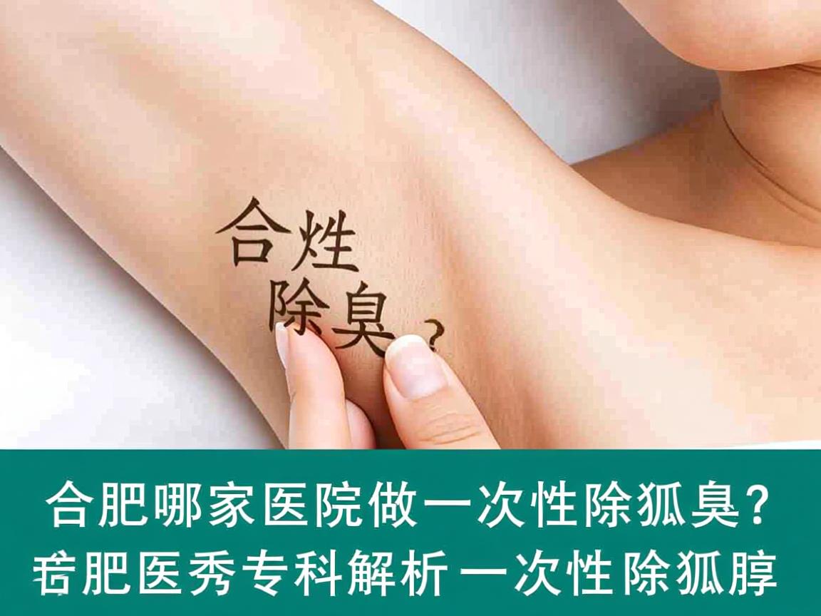 合肥哪家医院做一次性除狐臭？合肥腋秀专科解析一次性除狐臭