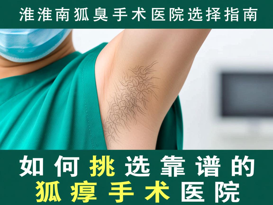 淮南狐臭手术医院选择指南，如何挑选靠谱的狐臭手术医院
