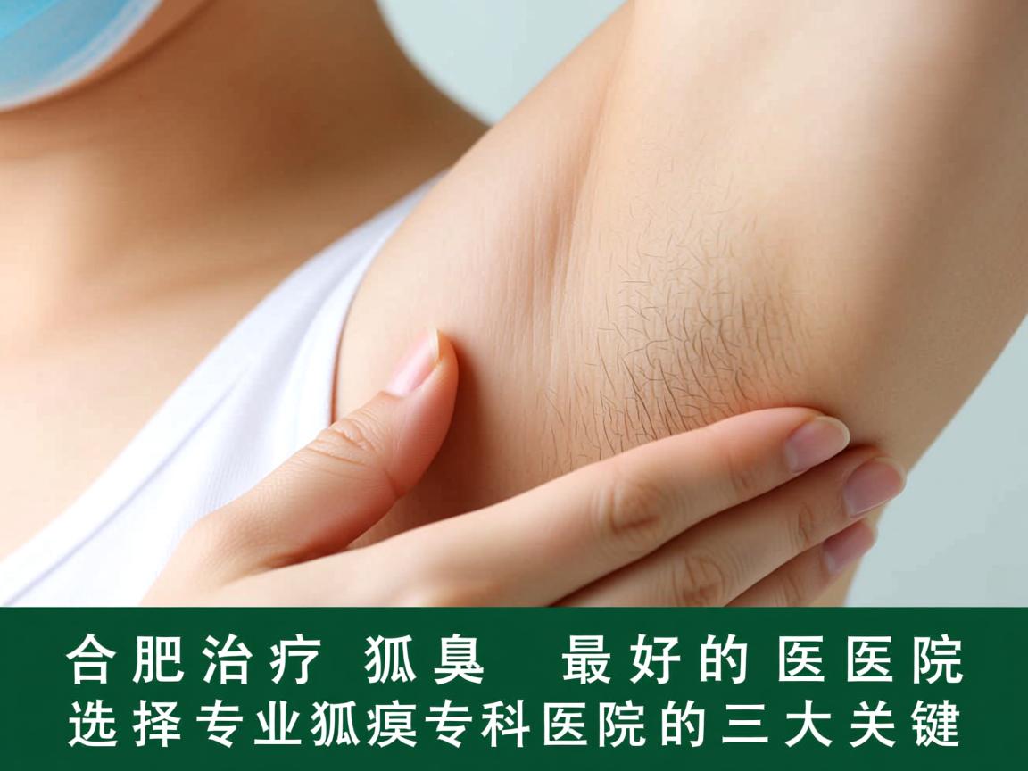 合肥治疗狐臭最好的医院，选择专业狐臭专科医院的三大关键
