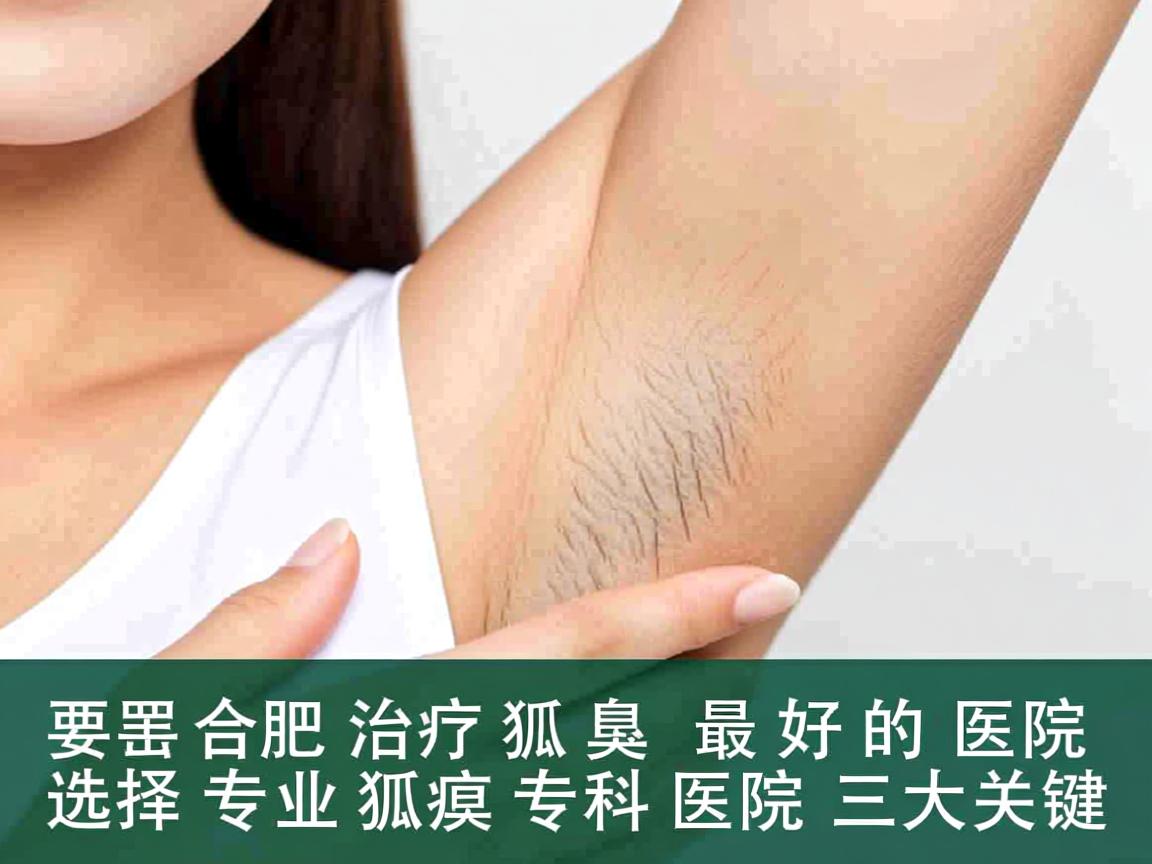 合肥治疗狐臭最好的医院，选择专业狐臭专科医院的三大关键