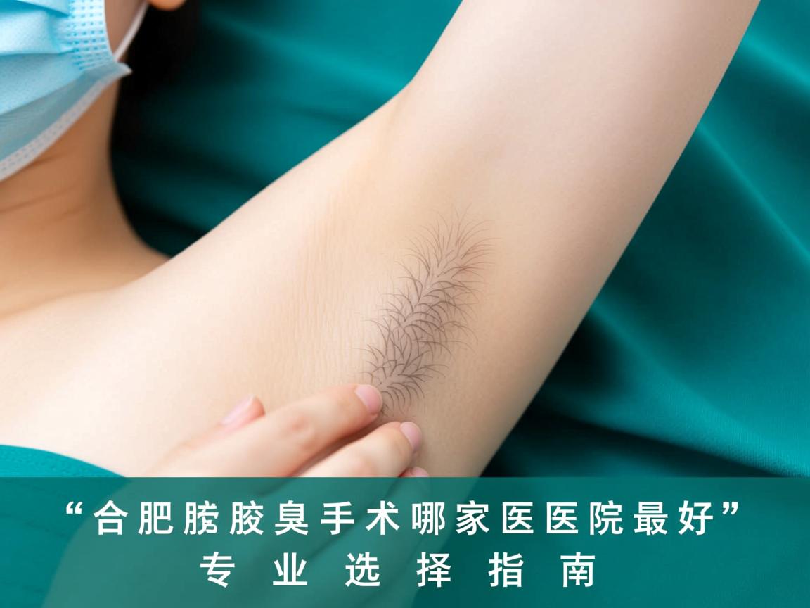 合肥腋秀解析，合肥腋臭手术哪家医院最好，专业选择指南