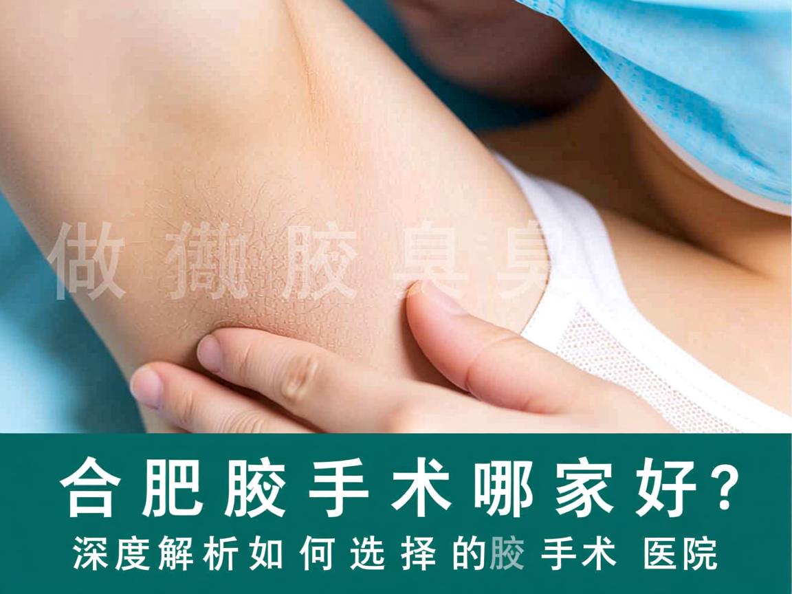 合肥做腋臭手术哪家好？深度解析如何选择好的腋臭手术医院
