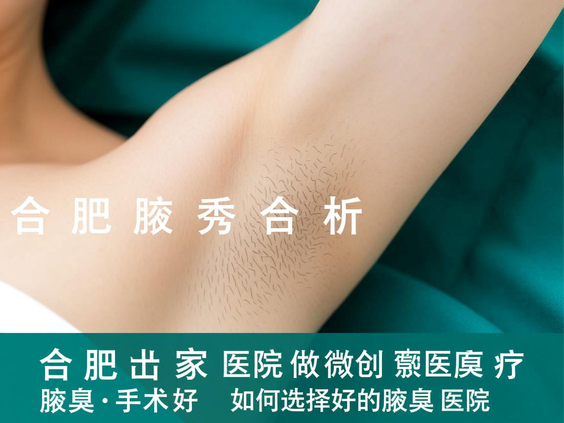 合肥腋秀解析，合肥哪家医院做微创腋臭手术好，如何选择好的腋臭医院
