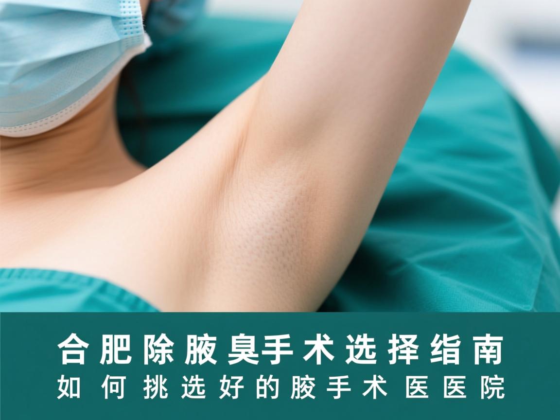 合肥除腋臭手术选择指南,如何挑选好的腋臭手术医院 合肥除腋臭手术选择指南,如何挑选好的腋臭手术医院