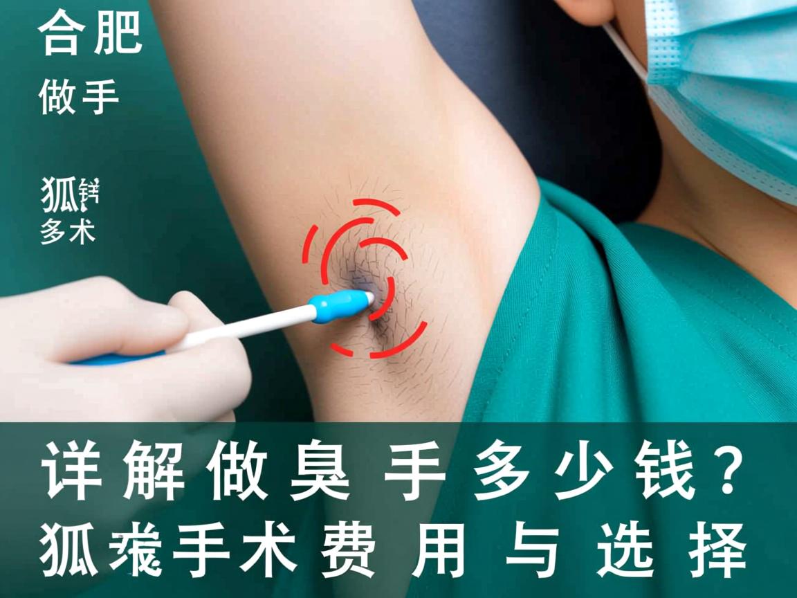 合肥做狐臭手术多少钱？详解狐臭手术费用与选择
