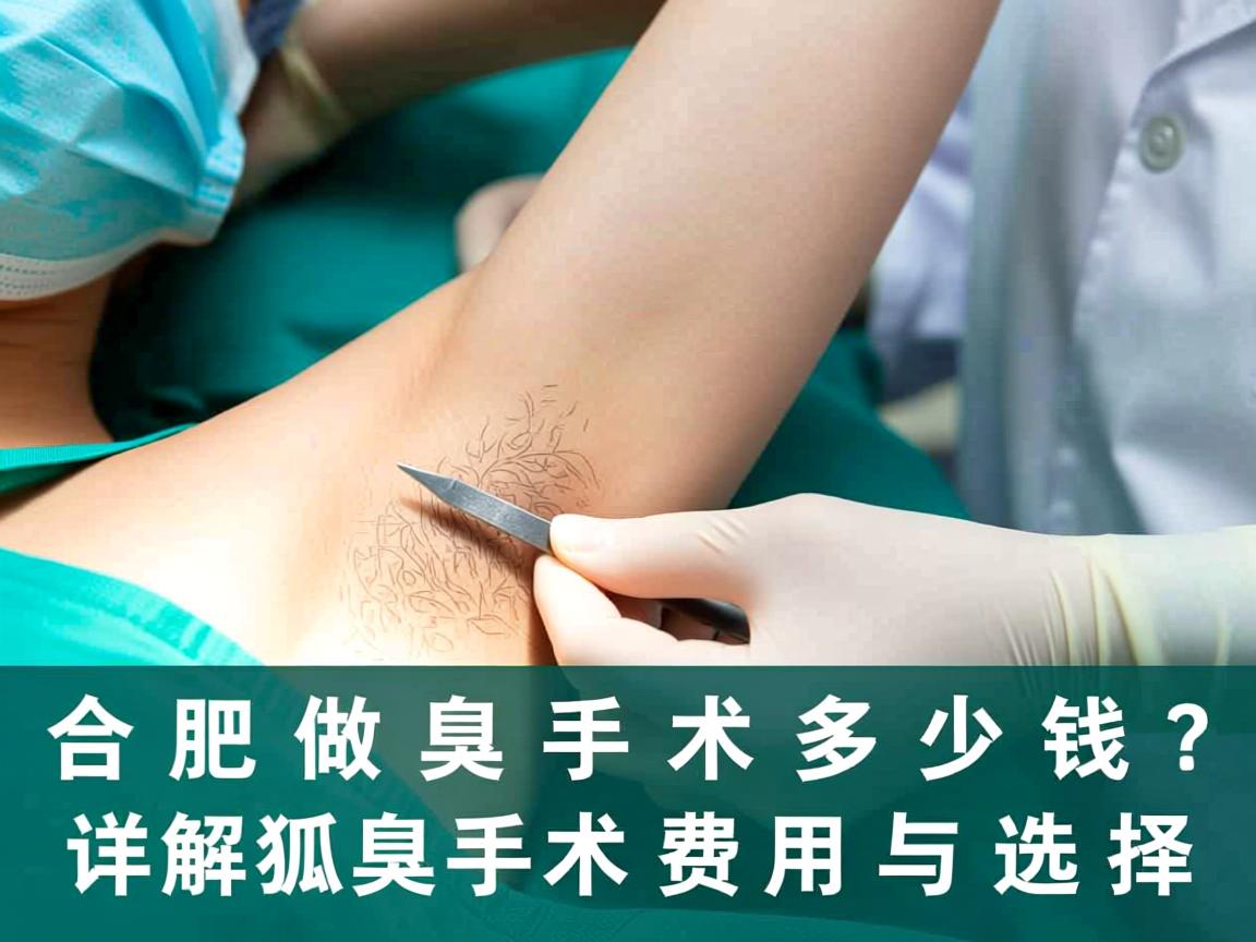 合肥做狐臭手术多少钱？详解狐臭手术费用与选择