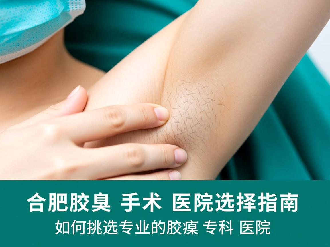 合肥腋臭手术医院选择指南，如何挑选专业的腋臭专科医院