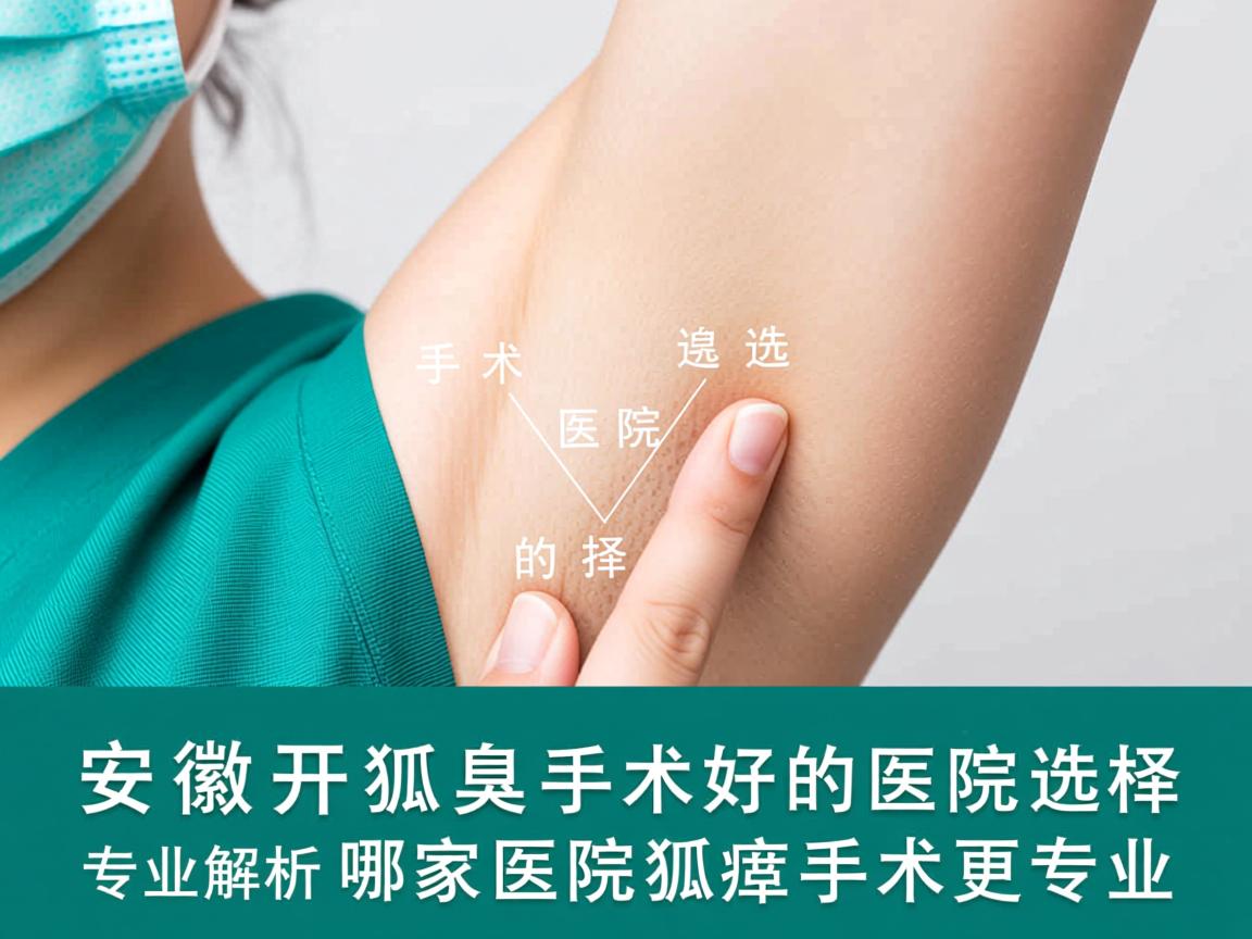 安徽开狐臭手术好的医院选择，专业解析哪家医院狐臭手术更专业
