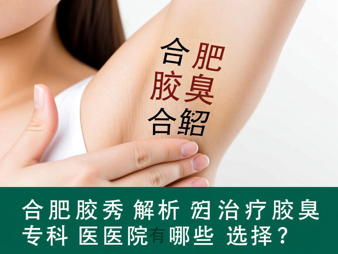 合肥腋秀解析，合肥治疗腋臭的专科医院有哪些选择？