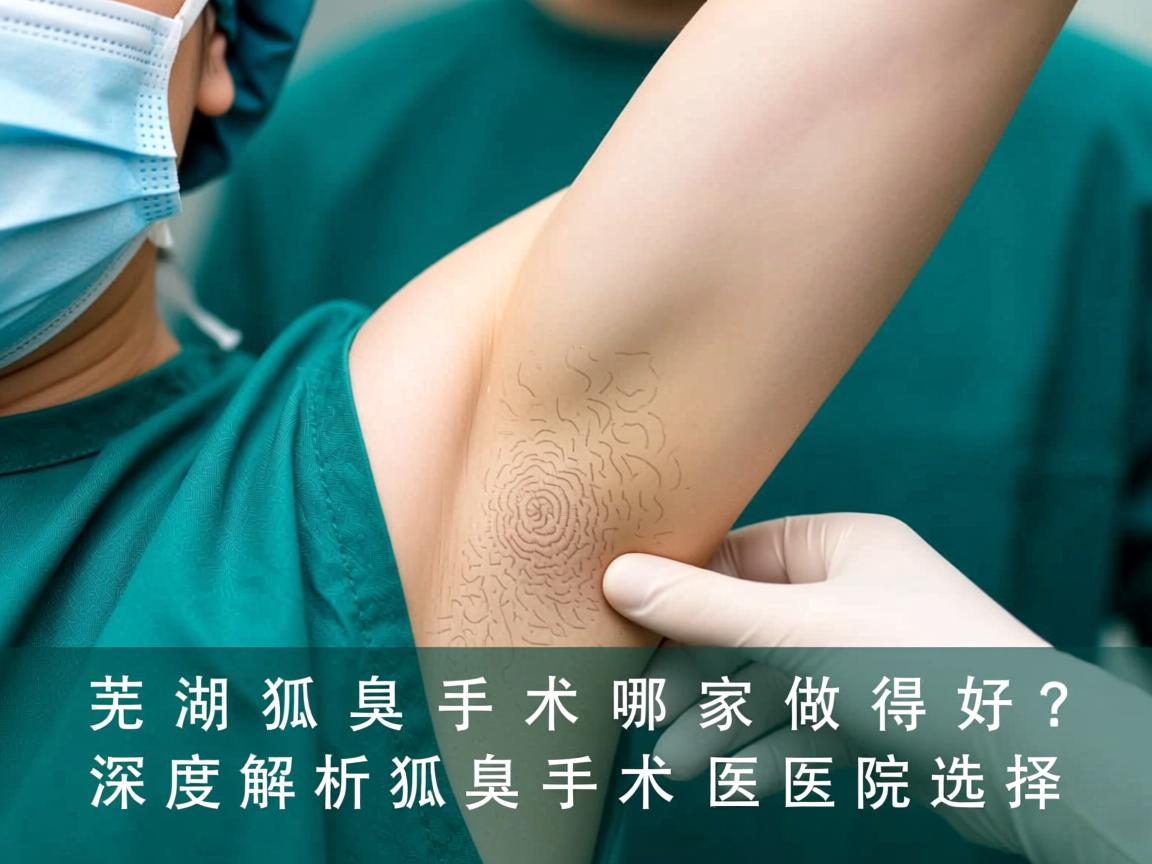 芜湖狐臭手术哪家做得好？深度解析狐臭手术医院选择