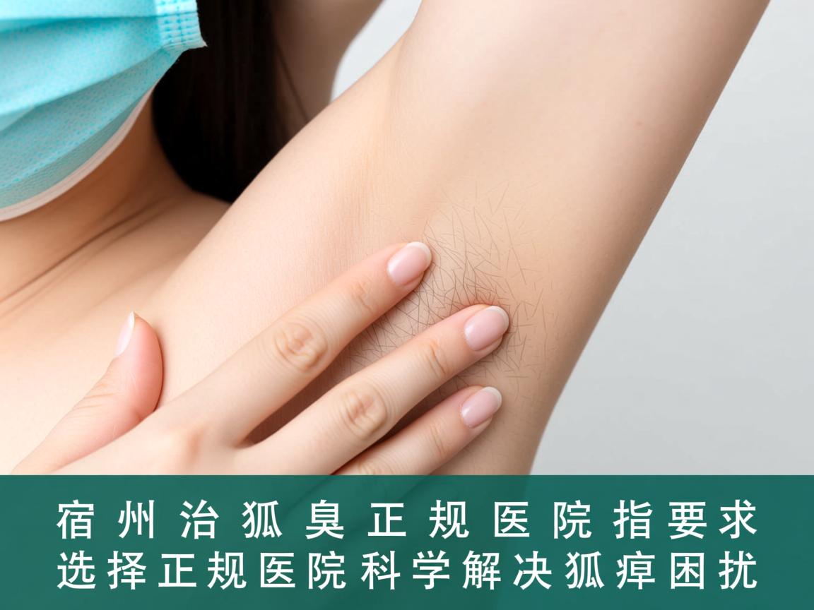 宿州治狐臭正规医院指南，选择正规医院科学解决狐臭困扰