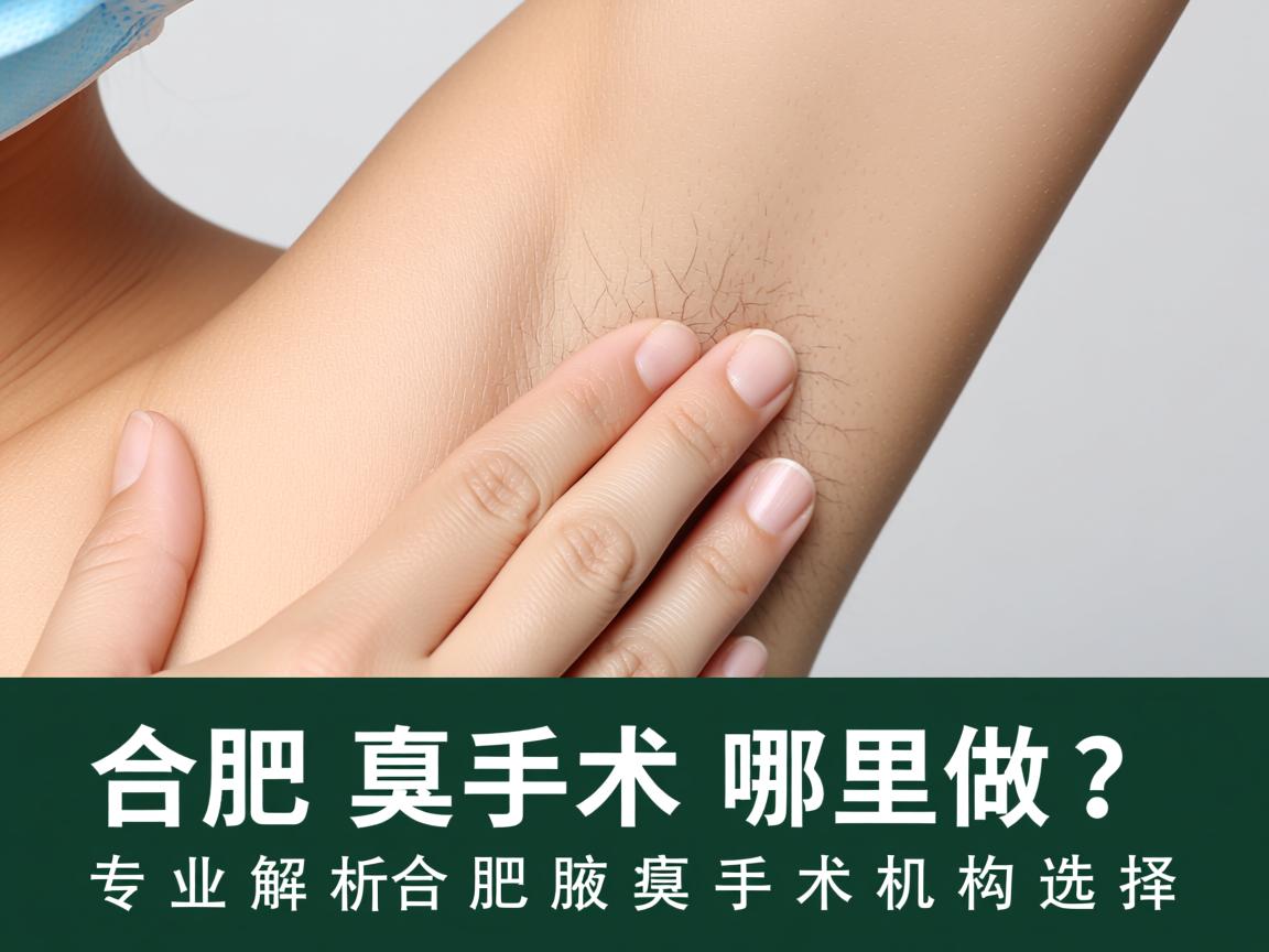 合肥腋臭手术哪里做？专业解析合肥腋臭手术机构选择