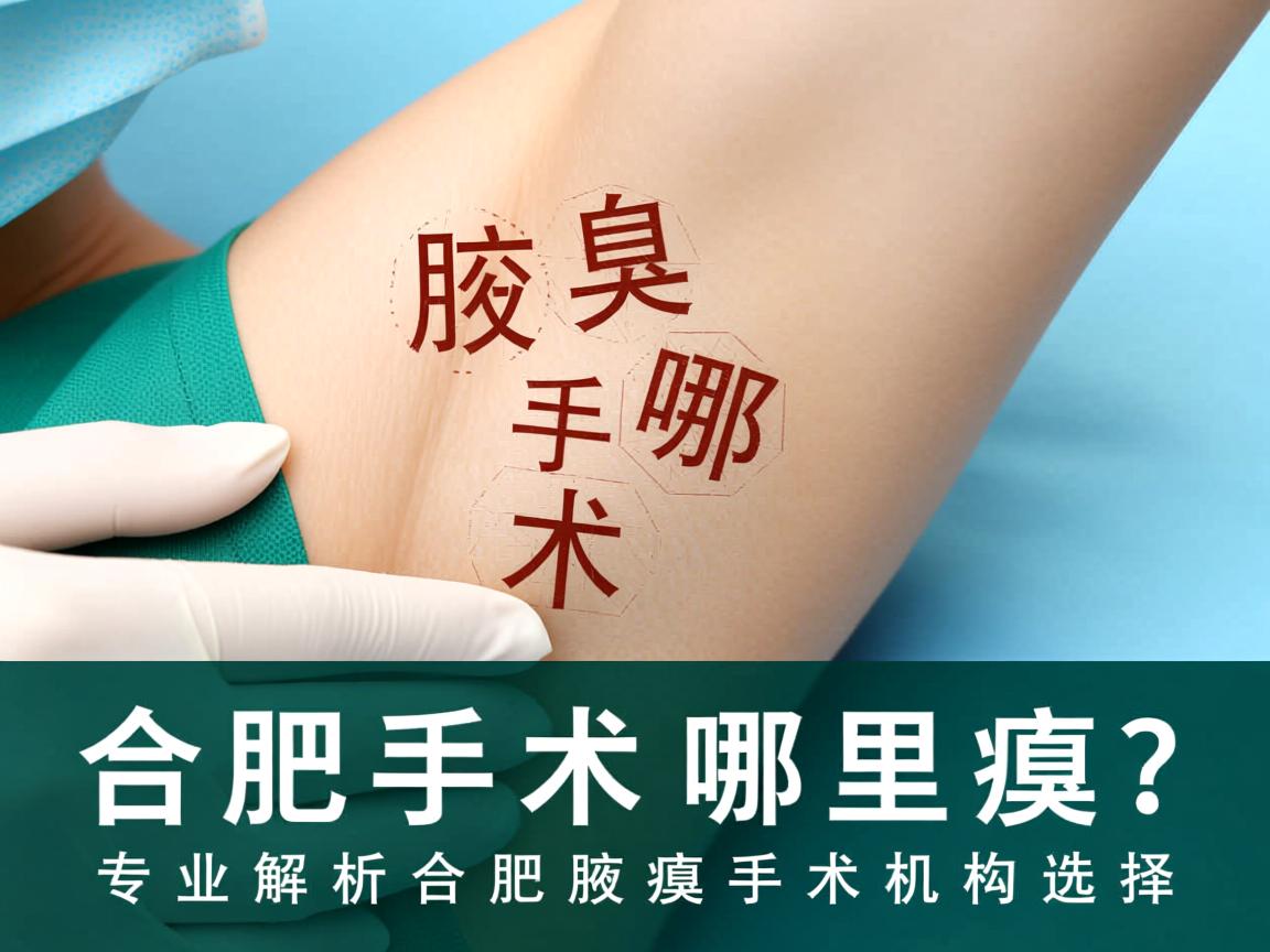合肥腋臭手术哪里做？专业解析合肥腋臭手术机构选择