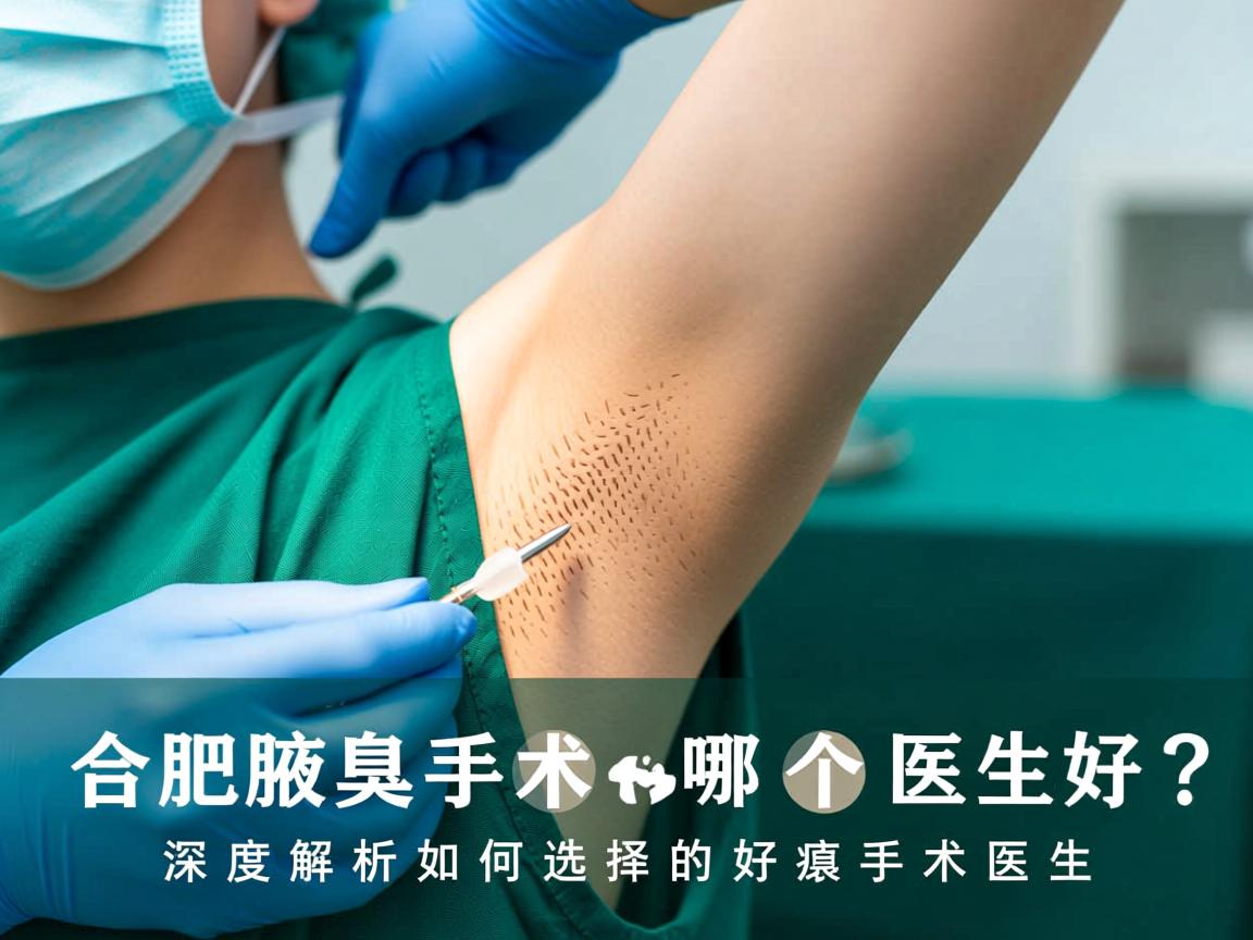 合肥腋臭手术哪个医生好？深度解析如何选择好的腋臭手术医生