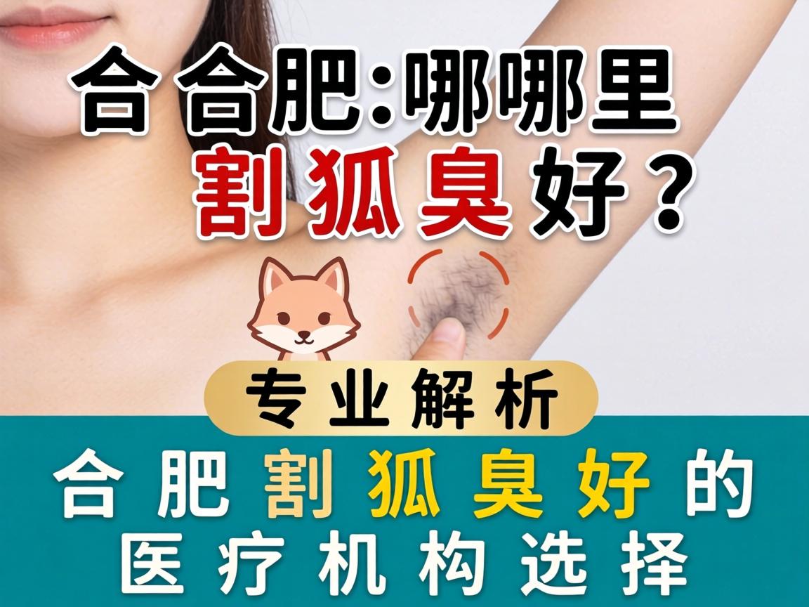 合肥哪里割狐臭好？专业解析合肥割狐臭好的医疗机构选择