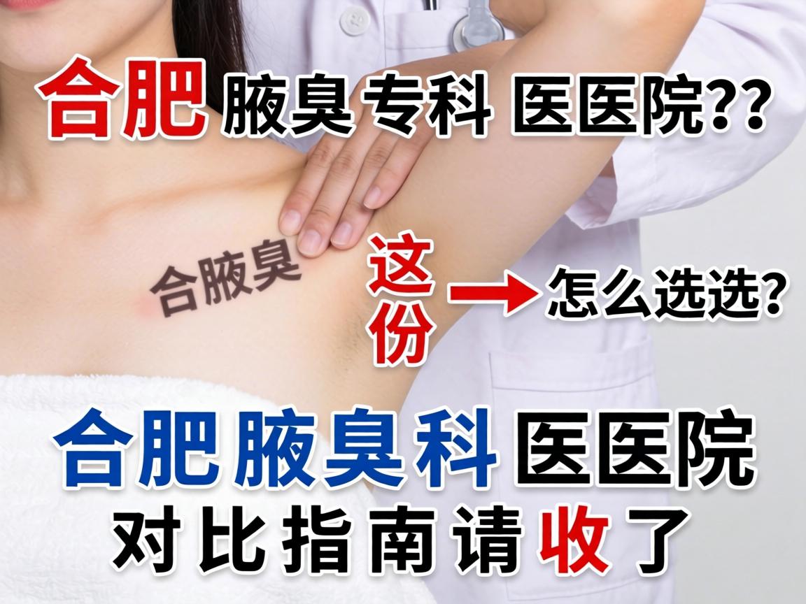 合肥腋臭专科医院怎么选?这份合肥腋臭科医院对比指南请收好 合肥腋臭专科医院怎么选?这份合肥腋臭科医院对比指南请收好