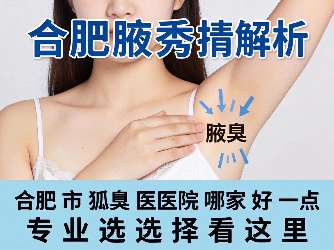 合肥腋秀解析，合肥市狐臭医院哪家好一点，专业选择看这里