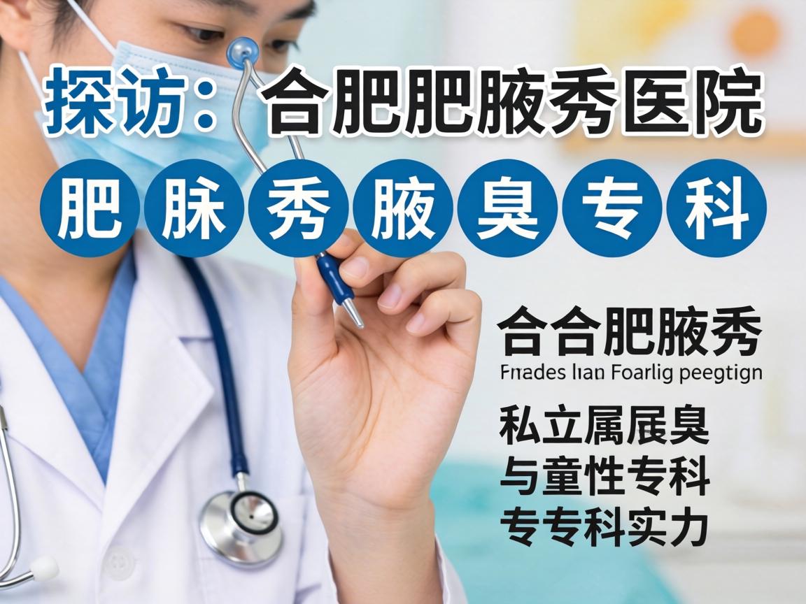 探访合肥腋秀腋臭专科，解析合肥腋秀医院的私立属性与专科实力