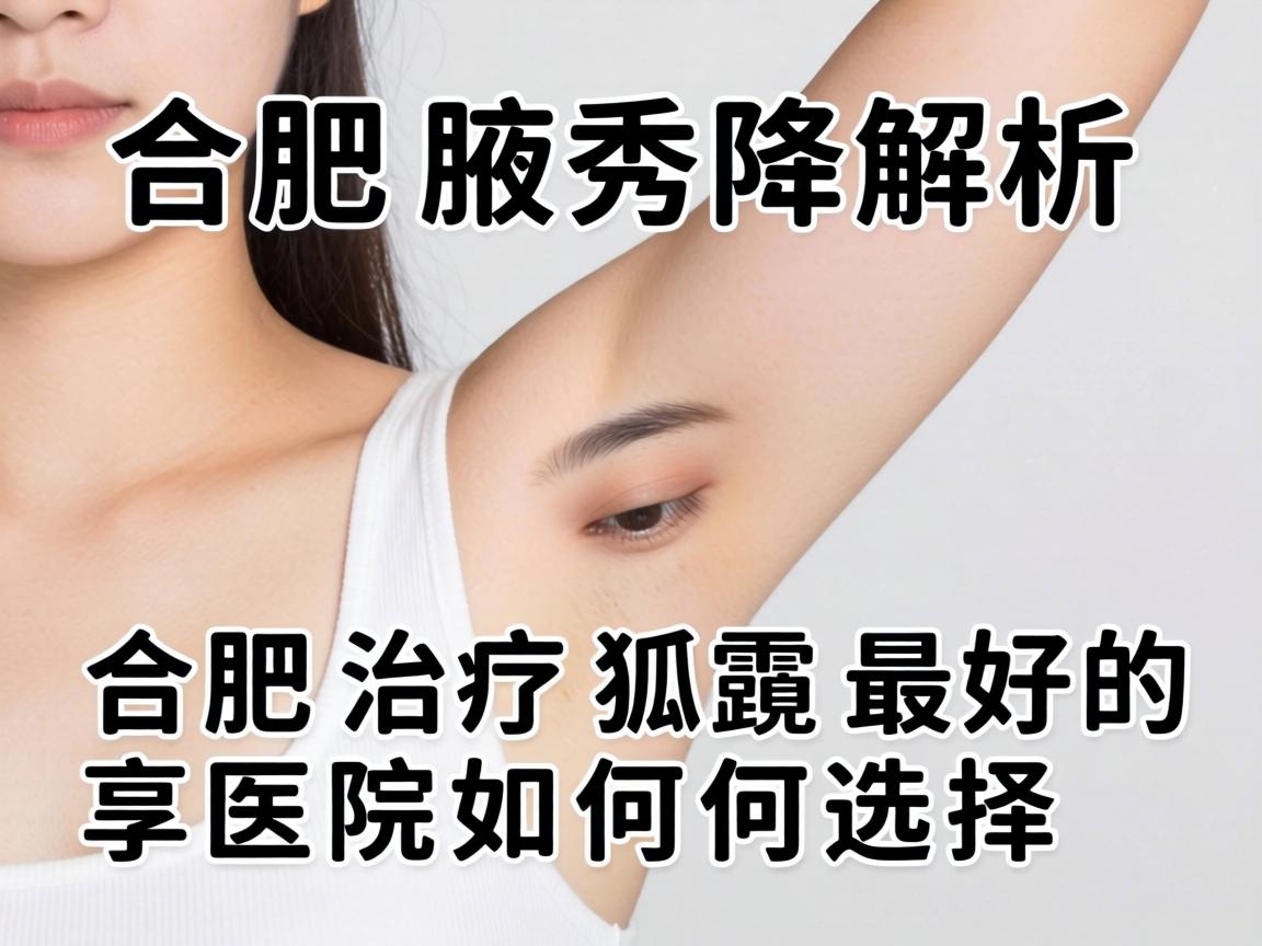 合肥腋秀解析，合肥治疗狐臭最好的医院如何选择