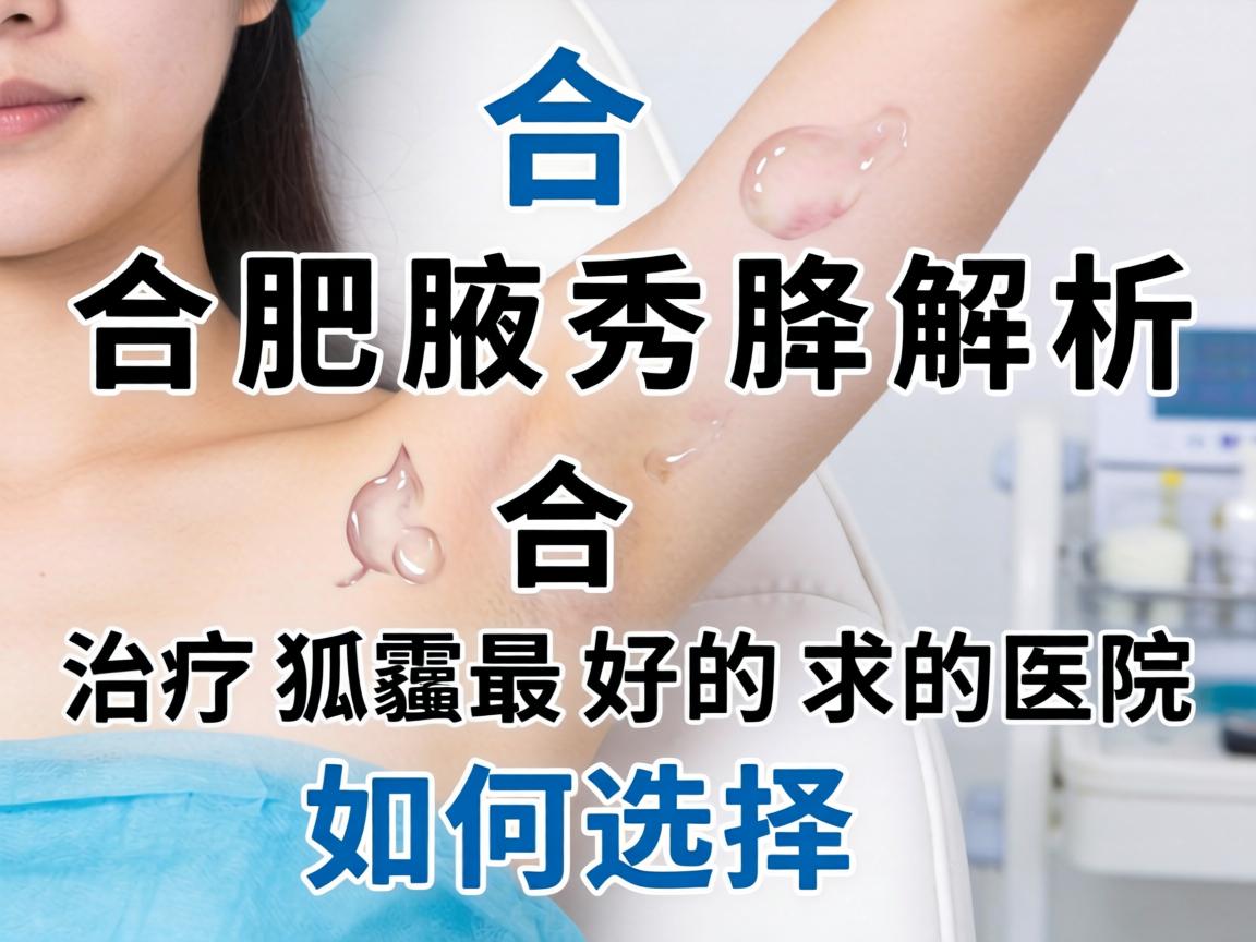 合肥腋秀解析，合肥治疗狐臭最好的医院如何选择