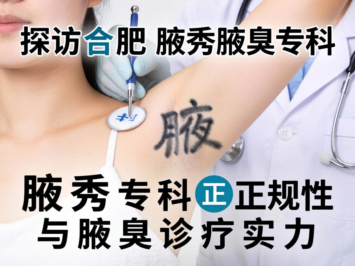 探访合肥腋秀腋臭专科,解析腋秀专科正规性与腋臭诊疗实力 探访合肥腋秀腋臭专科,解析腋秀专科正规性与腋臭诊疗实力