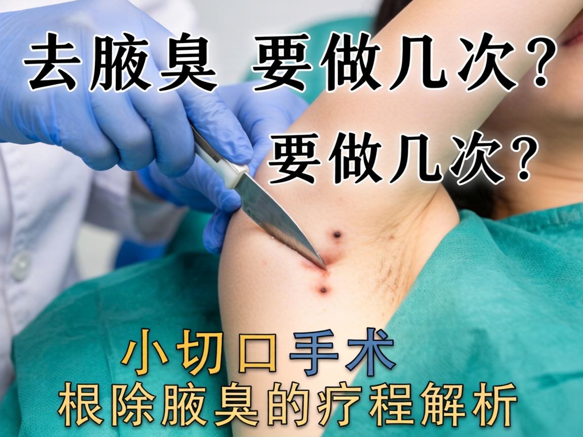 小切口去腋臭要做几次？小切口手术根除腋臭的疗程解析