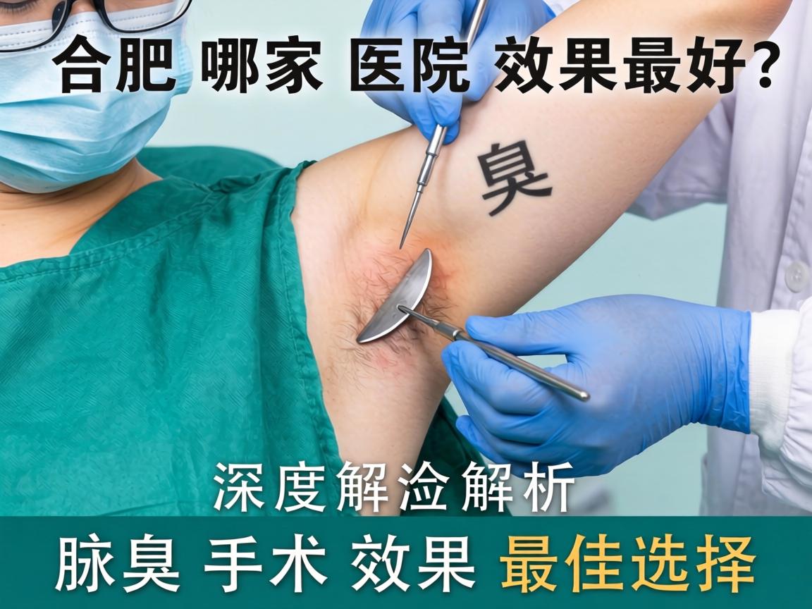 合肥腋臭手术哪家医院效果最好？深度解析腋臭手术效果最佳选择