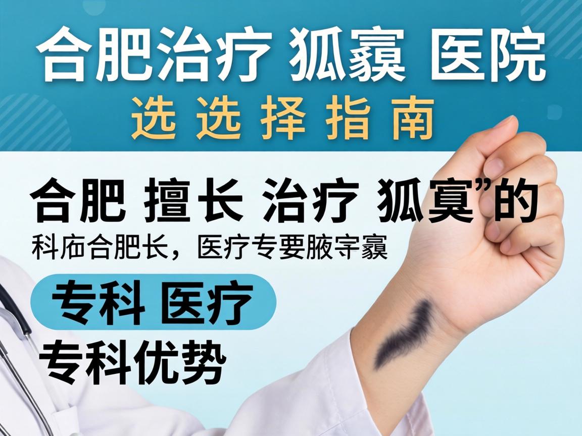 合肥治疗狐臭医院选择指南，详解合肥擅长治疗狐臭的专科优势