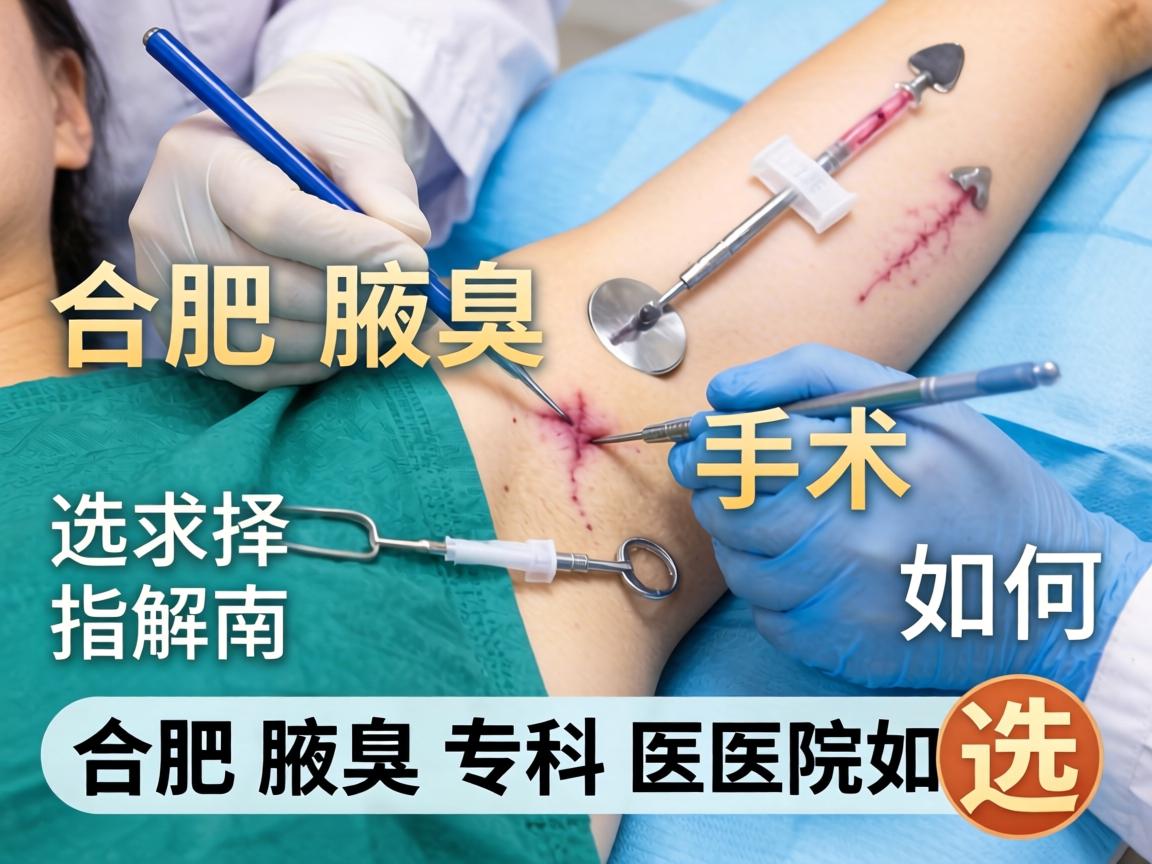 合肥腋臭手术选择指南，详解合肥腋臭专科医院如何选