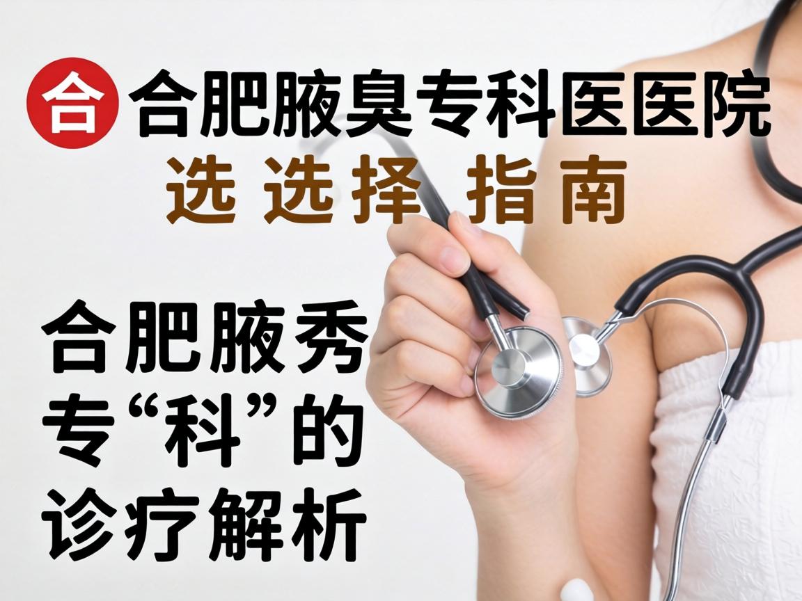 合肥腋臭专科医院选择指南，合肥腋秀专科的诊疗解析