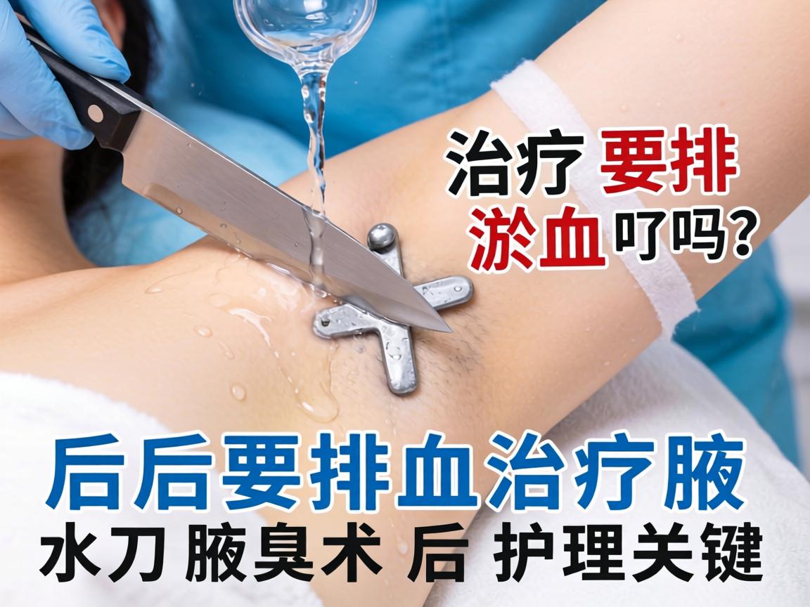 水刀治疗腋臭后要排淤血吗？详解水刀腋臭术后护理关键