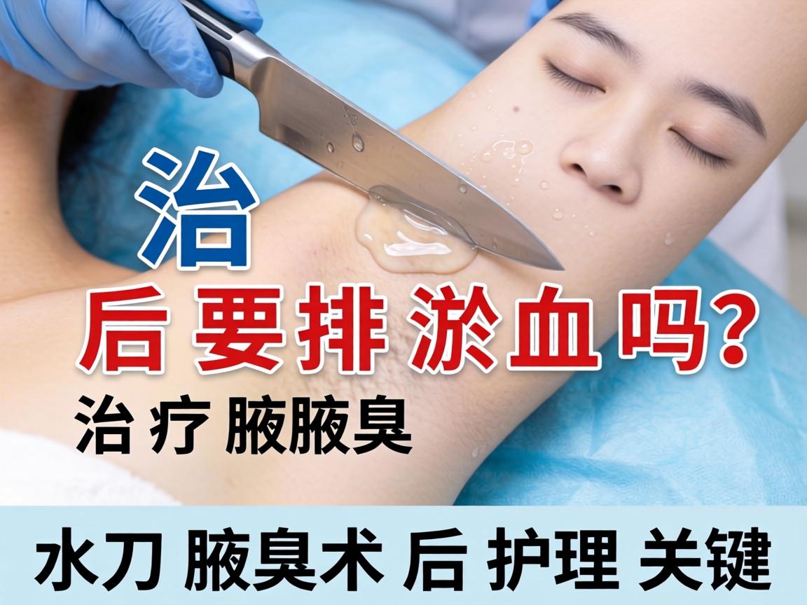 水刀治疗腋臭后要排淤血吗？详解水刀腋臭术后护理关键