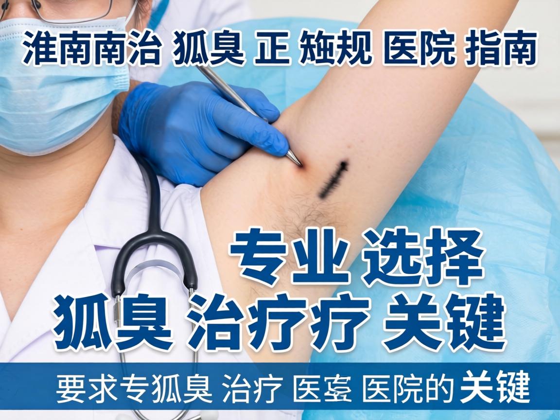 淮南治狐臭正规医院指南，专业选择狐臭治疗医院的关键