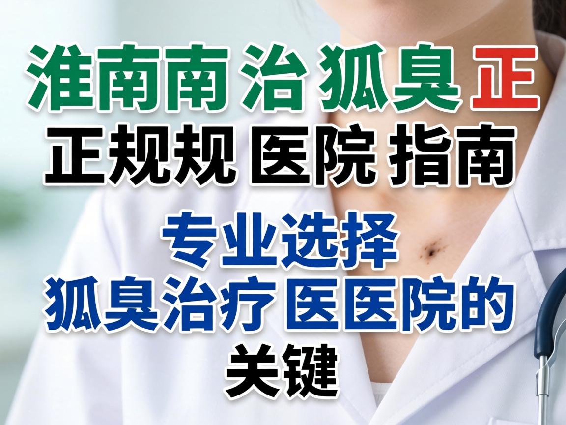 淮南治狐臭正规医院指南，专业选择狐臭治疗医院的关键