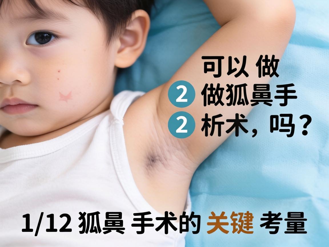 12岁可以做狐臭手术吗？解析12岁狐臭手术的关键考量