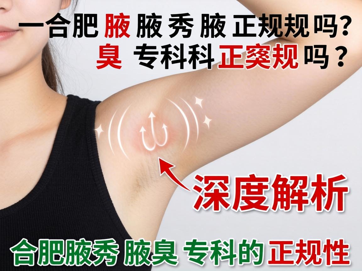 合肥腋秀腋臭专科正规吗？深度解析合肥腋秀腋臭专科的正规性