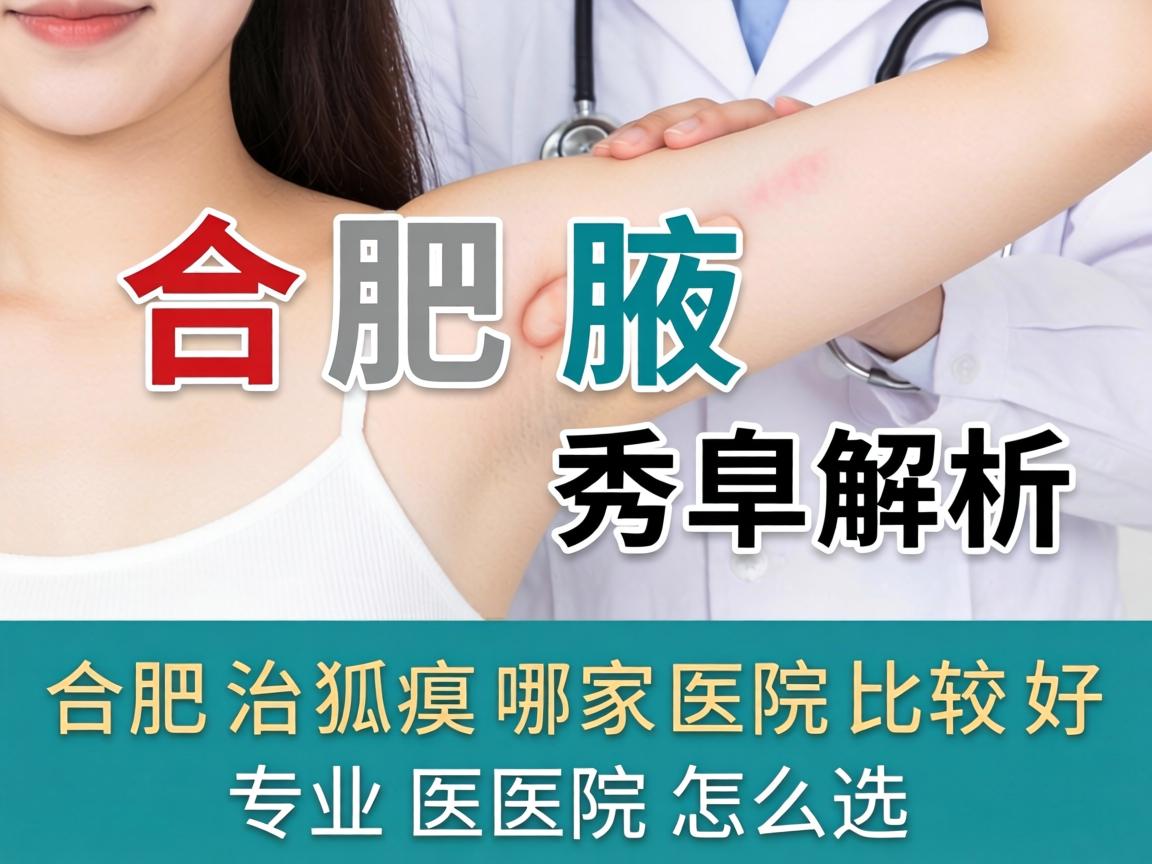 合肥腋秀解析，合肥治狐臭哪家医院比较好，专业医院怎么选