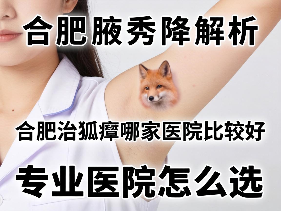 合肥腋秀解析，合肥治狐臭哪家医院比较好，专业医院怎么选