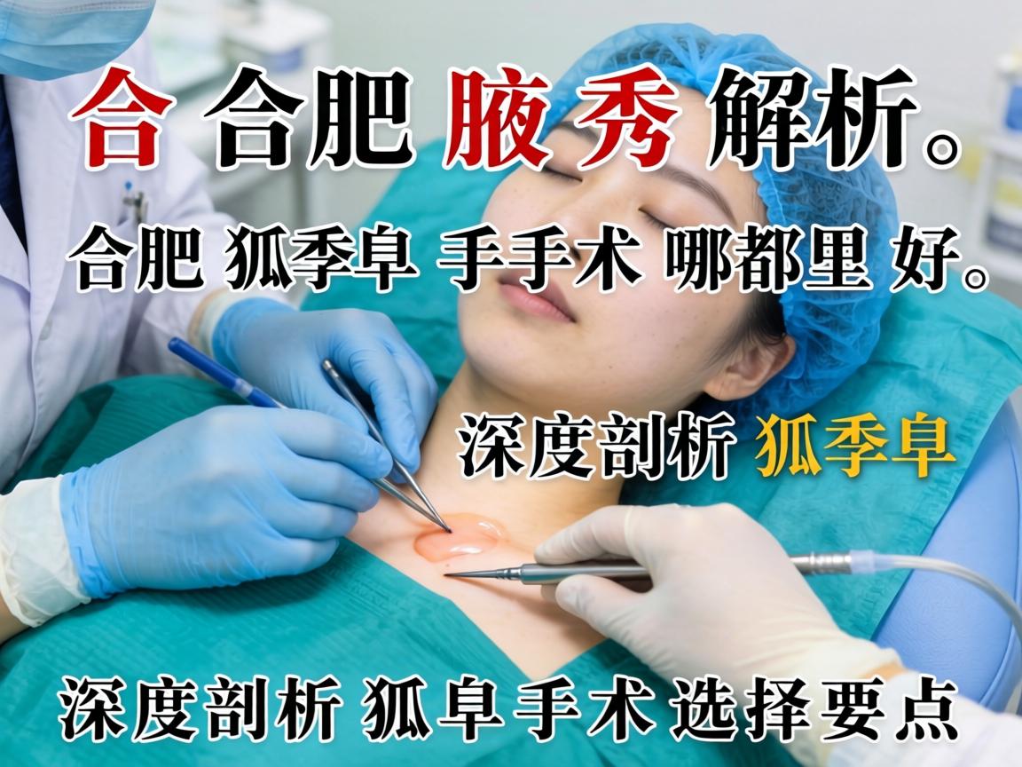合肥腋秀解析，合肥狐臭手术哪里好，深度剖析狐臭手术选择要点