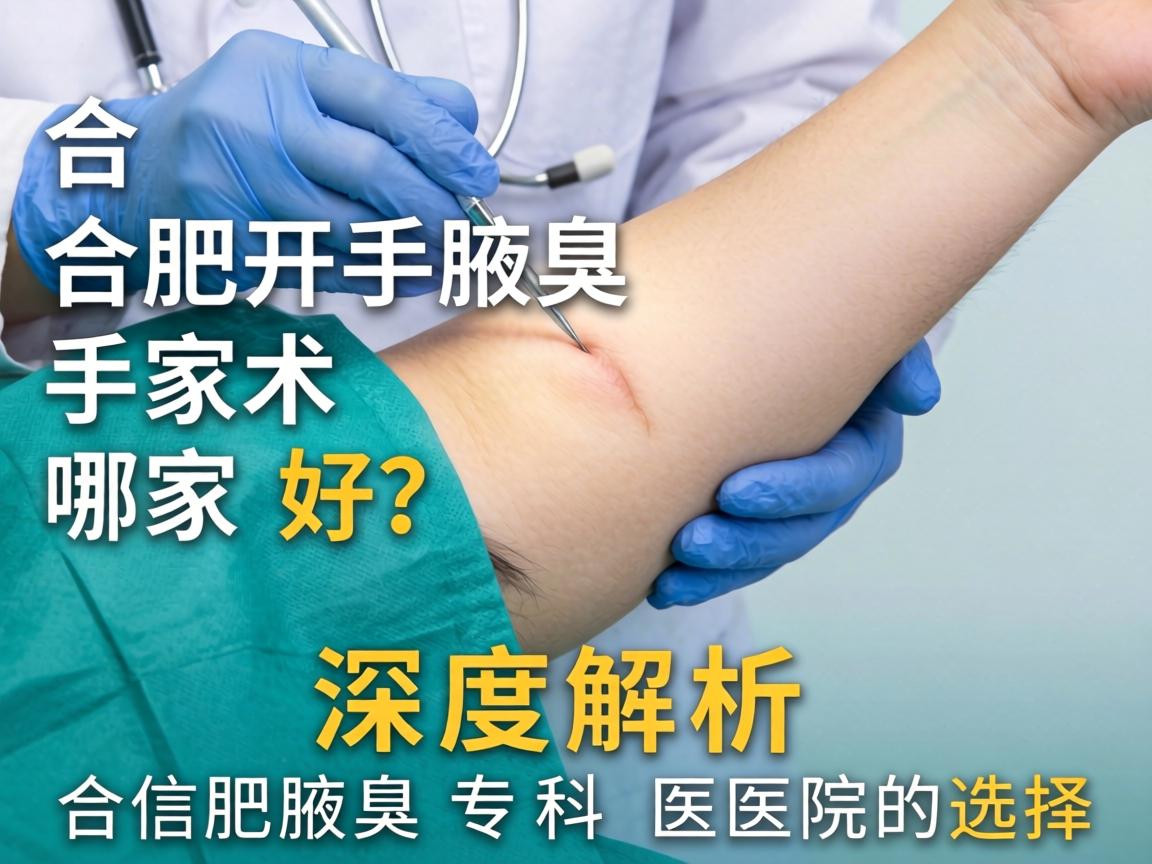合肥开腋臭手术哪家好？深度解析合肥腋臭专科医院的选择