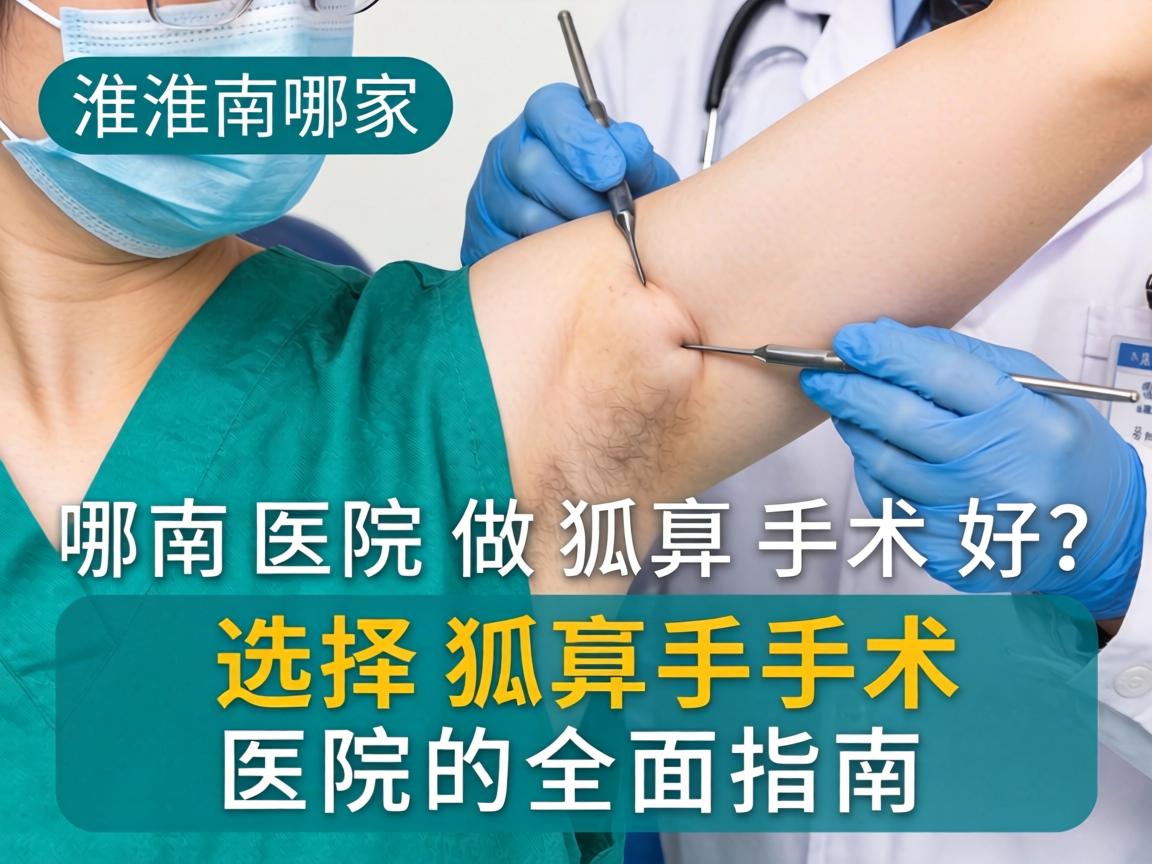 淮南哪家医院做狐臭手术好？选择狐臭手术医院的全面指南