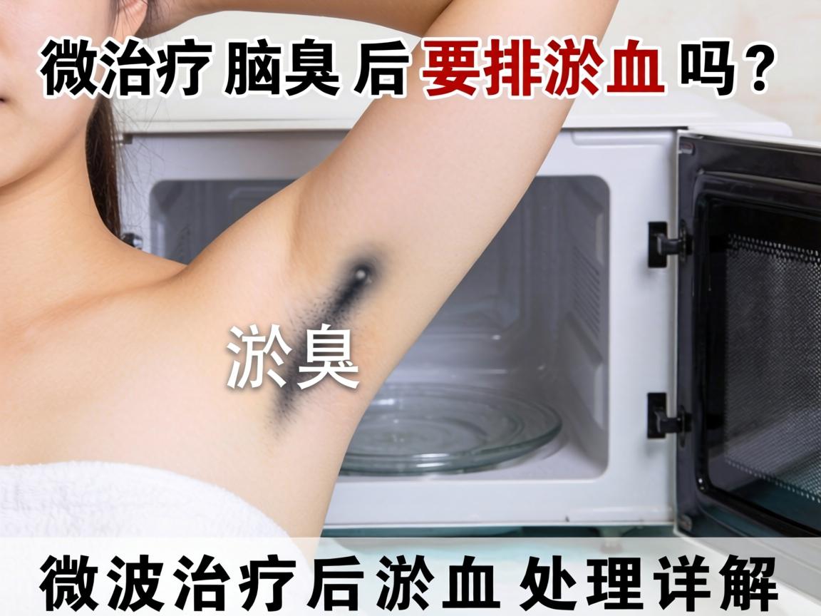 微波治疗腋臭后要排淤血吗？微波治疗后淤血处理详解