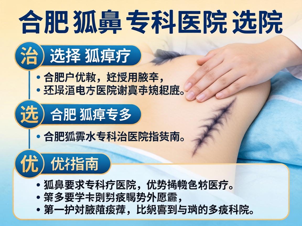 合肥治疗狐臭医院选择指南，详解合肥狐臭专科医院优势