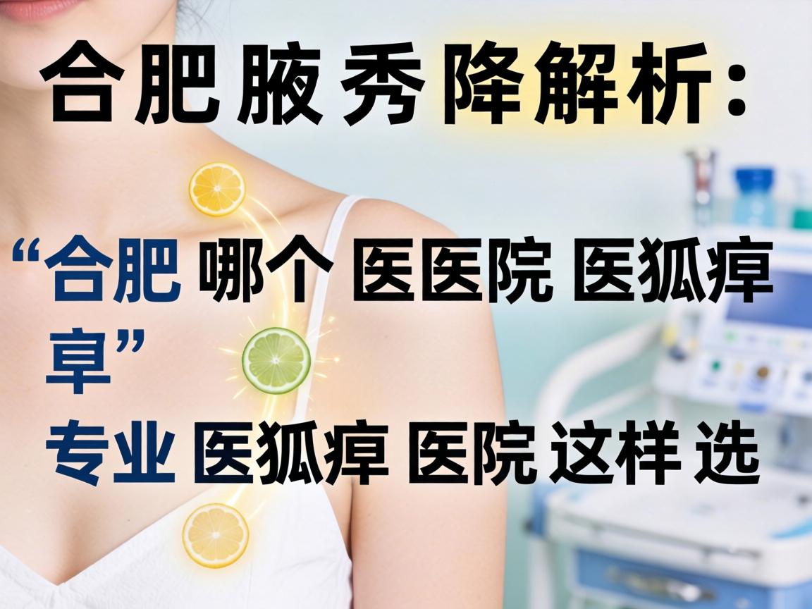 合肥腋秀解析，合肥哪个医院医狐臭，专业医狐臭医院这样选